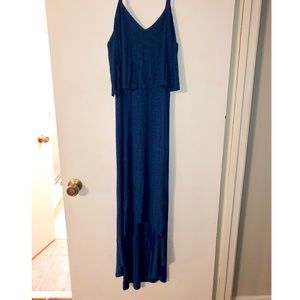 Royal blue high-low dress